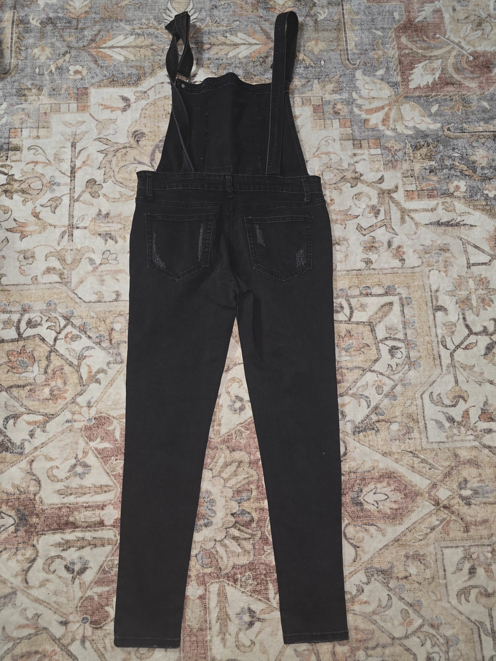 Wishlist Black Denim Women's Overalls Skinny Fit - Picture 3 of 3